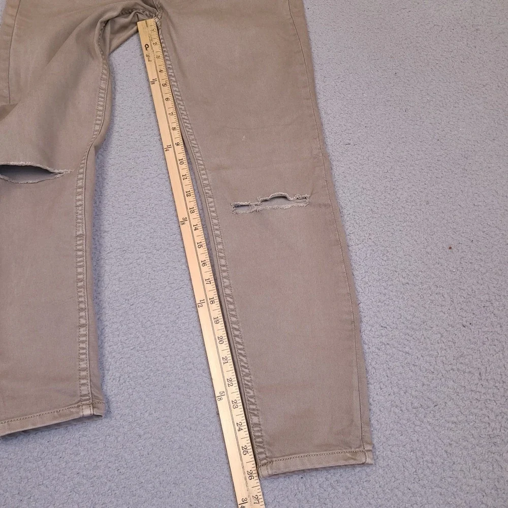 Free People Skinny Jeans Jegging Womens 29 Brown Tan‎ Distressed Stretch
